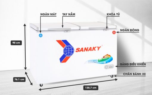 Tủ đông Sanaky VH-5699W1 560 lít