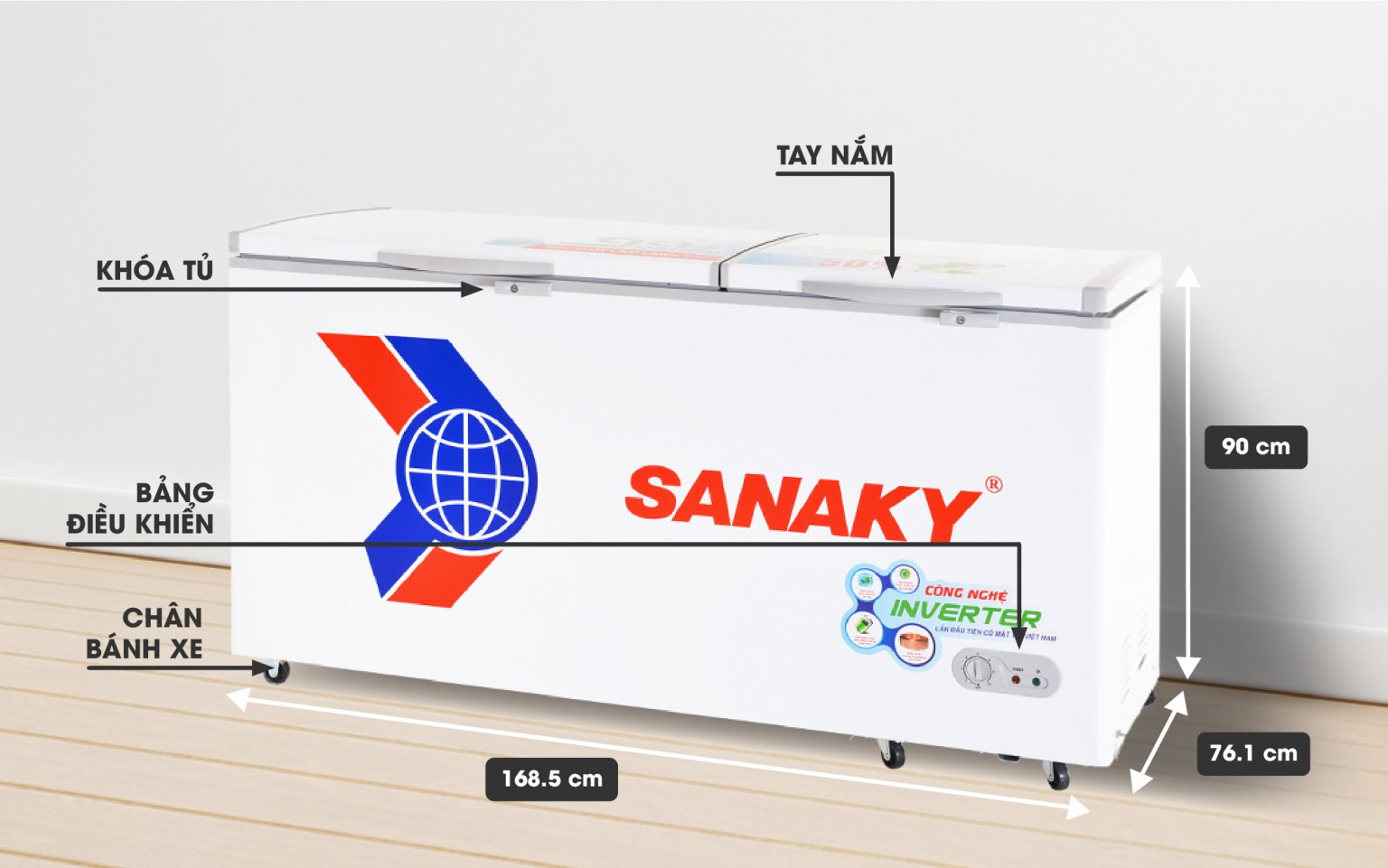 Tủ đông Sanaky VH-6699HY 660 lít