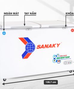 Tủ đông Inverter Sanaky VH-5699W3 560 lít