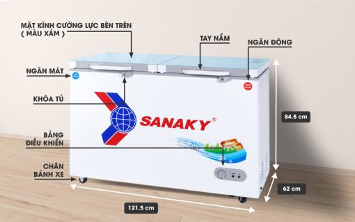 Tủ đông Sanaky VH-3699W2K 360 lít
