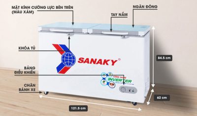 Thông số kỹ thuật tủ đông ngăn đông mềm sanaky vh-3699a4kd
