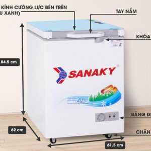 Thông số kỹ thuật tủ đông sanaky vh-1599hykd