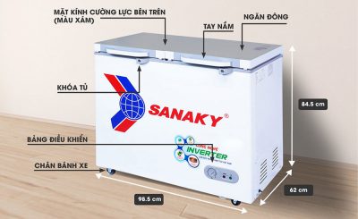 Thông số kỹ thuật tủ đông sanaky vh-2599a4k