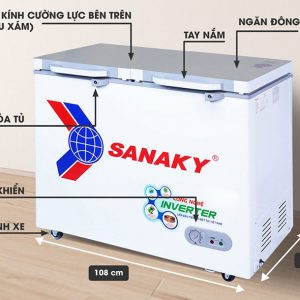 Thông số kỹ thuật tủ đông sanaky vh-2899a4k
