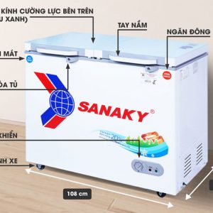 Thông số kỹ thuậ tủ đông sanaky vh-2899w2kd